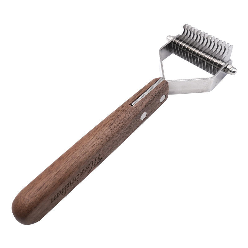 Wooden Dog Brush for Shedding Reduce Pet Hair with Long Hair Deshedding Brush Pet Brush (Small) Small - PawsPlanet Australia