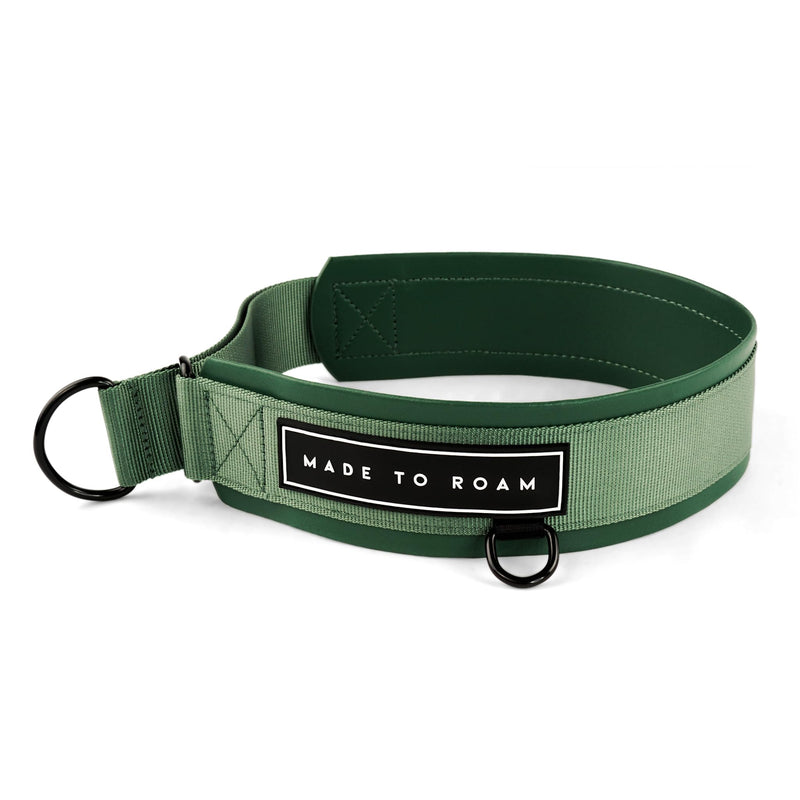 MADE TO ROAM Premium Everyday Dog Collar - Martingale Style No Pull Vegan Leather Collar, Heavy Duty and Lightweight for Small, Medium, Large Dogs (Oregon Haze, Size 1) Oregon Haze