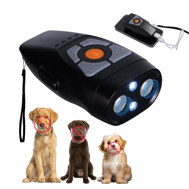 Dog Bark Deterrent Devices, Rechargeable Anti Barking Device for Dogs, Train Your Pet to Stop Bad Behavior Without Hurting it, with LED Light and Rechargeable Battery, Indoor and Outdoor Use - PawsPlanet Australia