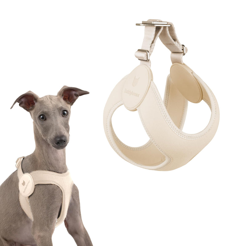 Ultra Comfortable Dog Harness Adjustable Soft Dog Vest, Alloy Buckle Closure Lightweight Stretchy Puppy Harness Step in for Small Sized Dogs Walking Training (Linen, XXS 11.8-12.6") Linen XXS 11.8-12.6" - PawsPlanet Australia