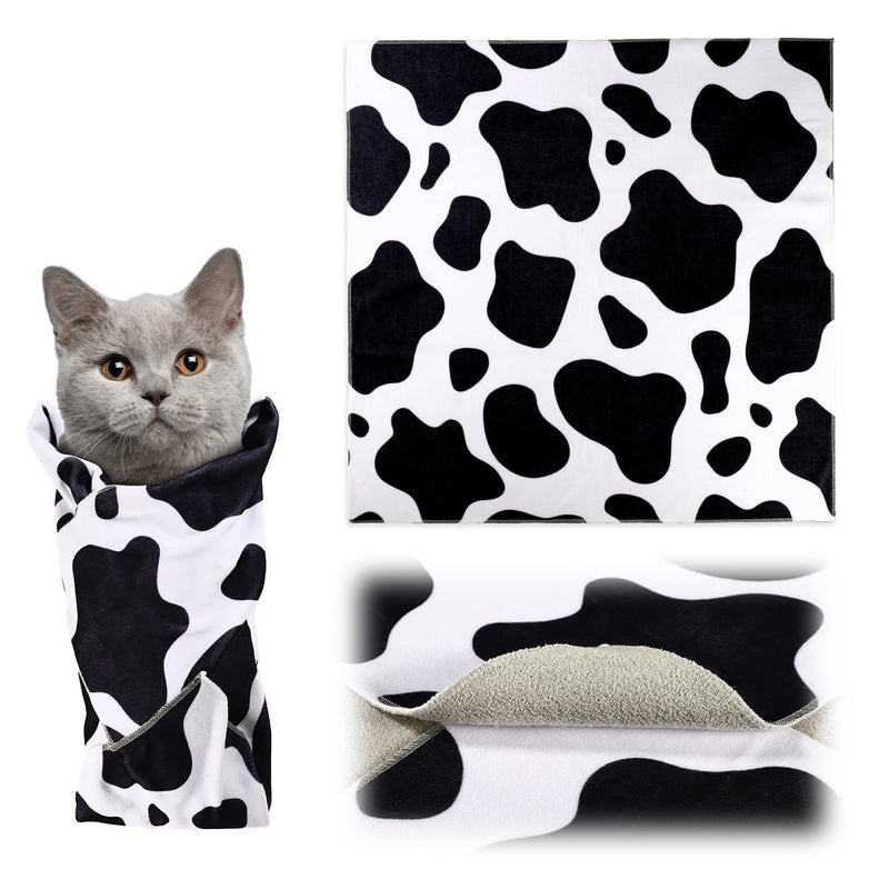 Cat Wrap for Grooming, Cute Pattern Strong Self-Adhesive Anti-Scratch Adherent Cat Wrap Multifunctional Swaddle Wraps Grooming Wrap Cat Restraint for Cutting Nail Clipping Practical Cat Supplies - PawsPlanet Australia
