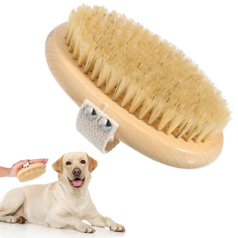 SUPVOX Short Hair Dog Brush - Pets Palm Brush with Bristles,Soft Bristle Pet Brush for Daily Grooming Cats Dogs - PawsPlanet Australia