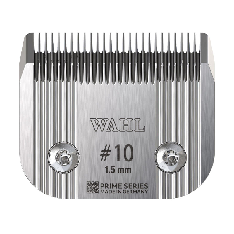 Wahl Pro Animal Wide Prime Series Blades - Professional Fine Tooth Pet Clipper for Horse, Cat & Dog Grooming - Made from High-Carbon Steel - #10, 1.5mm