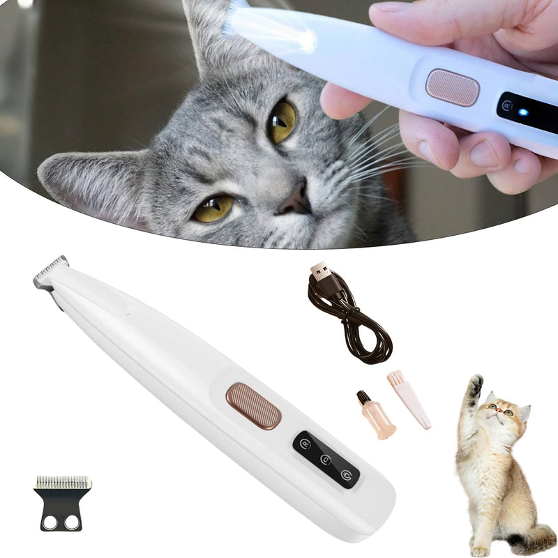 Belvedir Cat Grooming Trimmer, Belvedir Cat Trimmer, Cordless Pet Shaver, Low Noise Waterproof Rechargeable, for for Cats, Small Dogs & Animals Paws, Ears, Rump, Face, Eyes - PawsPlanet Australia