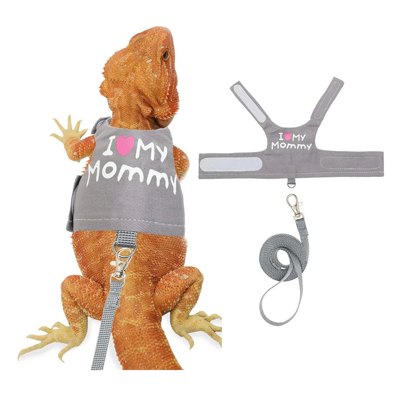 Bearded Dragon Harness and Leash Set - Adjustable Reptile Harness with Cute Design for Small Animals | Comfortable Outdoor Walking Gear for Lizards - PawsPlanet Australia