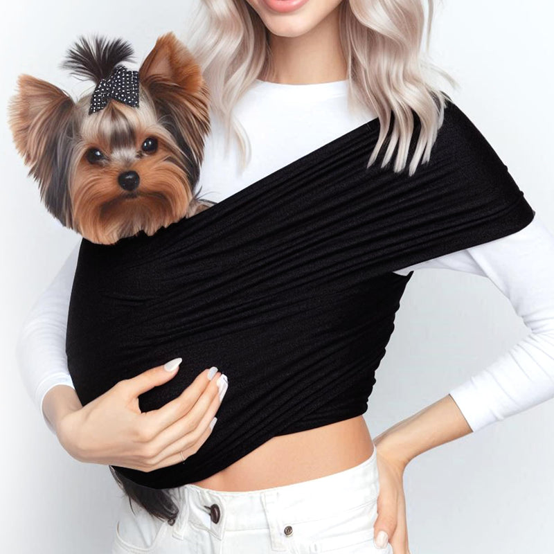 Race&Herd Yorkie Puppy Essentials Pet Carrier - Dog Carriers for Small Dogs Sling, Front Dog Carriers for Small Dog Puppy Carrier, Pet Carrier for Small Dogs Backpack Carrier 5-10 lbs Black - PawsPlanet Australia