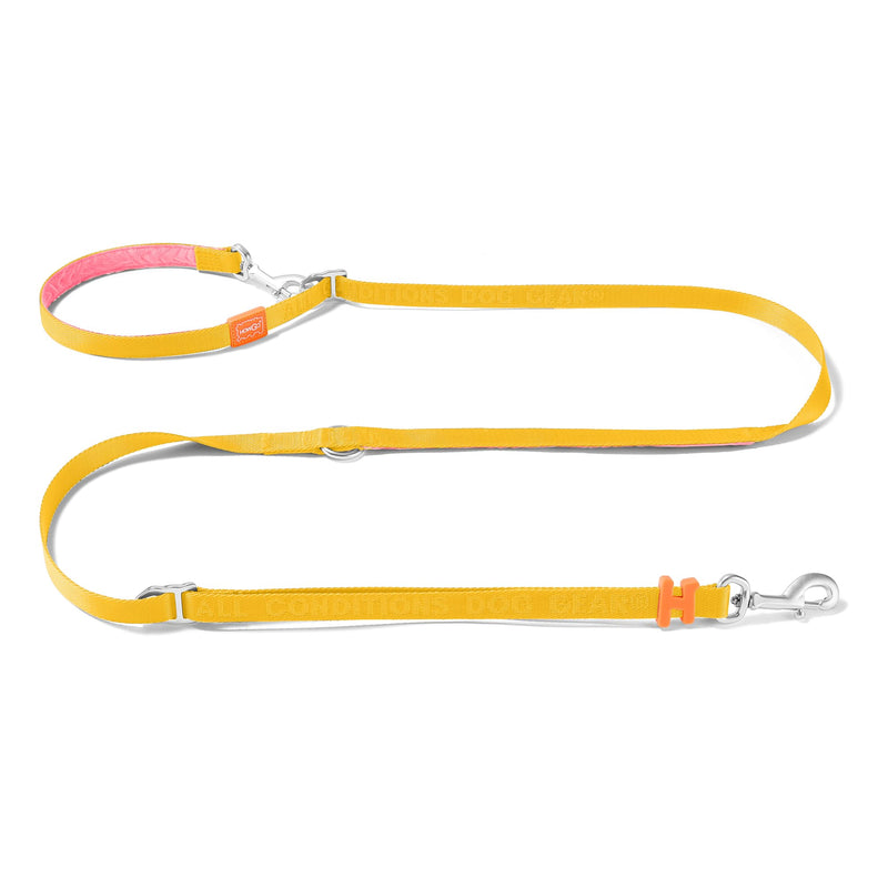 HOWGO Hands Free Dog Leash with Padded Handle,Multifunctional Crossbody Waist Leash for Walking Running Jogging Training,7.5 FT Nylon Adjustable Length for All Breeds(Yellow, Ultralight) Yellow - PawsPlanet Australia
