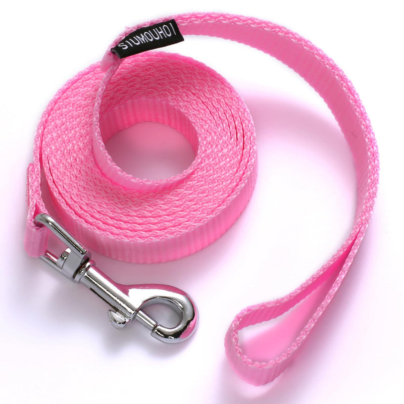 6 FT Puppy Leashes, Strong Traditional Style Leash with Easy to Use Collar Hook,Dog Lead Great for Small and Medium and Large Dog (Pink, 5/8 in x 6 ft) Pink - PawsPlanet Australia