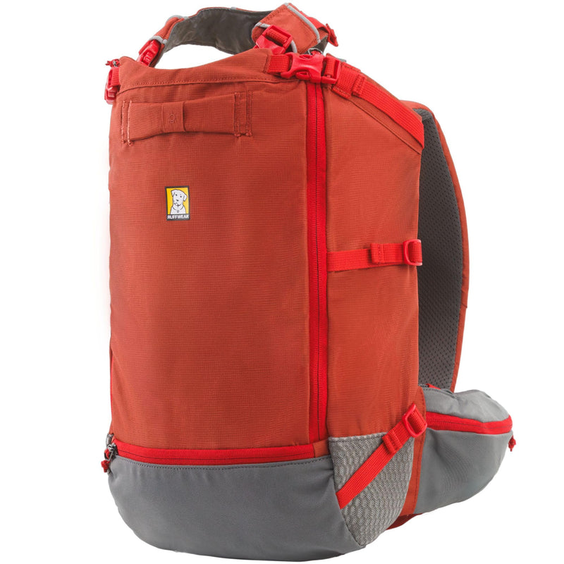 Ruffwear, Hitch Hiker Dog Backpack Carrier, Hands-Free Dog Carrier Backpack with Breathable Mesh, EVA Foam Padding, Durable Polyester, Lightweight Design for Small Dogs, Red Clay, XX-Small - PawsPlanet Australia
