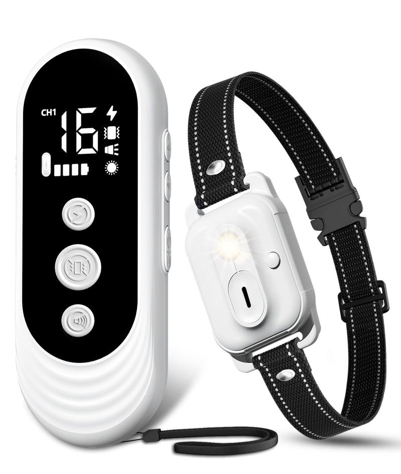 Dog Shock Collar, 3300ft Dog Training Collar with Remote, IPX7 Waterproof Rechargeable Sleek Modern Shock Collar for Small, Medium, Large Dogs with Beep, Vibration, Safety Shock, Light Mode, 8-120 lbs - PawsPlanet Australia