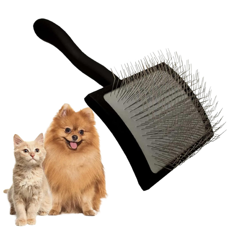 Natural Wooden Grooming Brush for Pets – Long Metal Pins Slicker for Dogs & Cats - PawsPlanet Australia