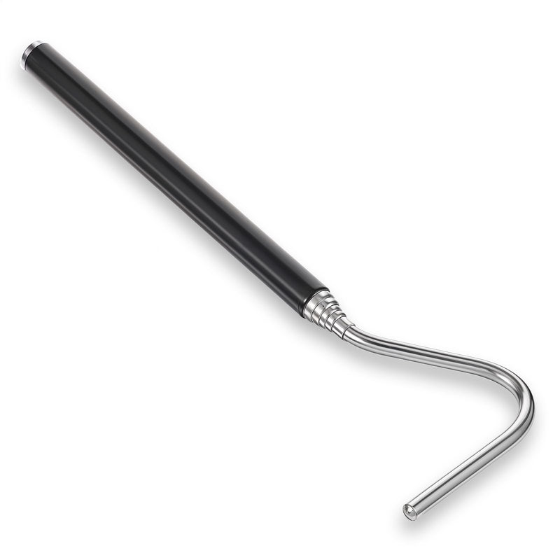 Stainless Steel Extensible Snake Hook 26 Inches, Retractable Reptile Hook Collapsible Stainless Steel Snake Tool Portable Mini Snake Hook For Ball Python Snake Stick Pick-Up Handling Tool, Black - PawsPlanet Australia