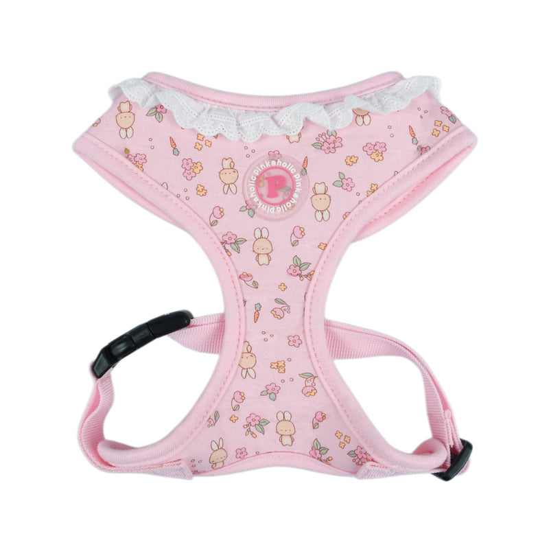 Pinkaholic New York Amara Dog Harness (Over-The-Head) Flower Pattern Fashionable Cute Spring Summer Harness for Small Dogs, Light Pink, Large - PawsPlanet Australia