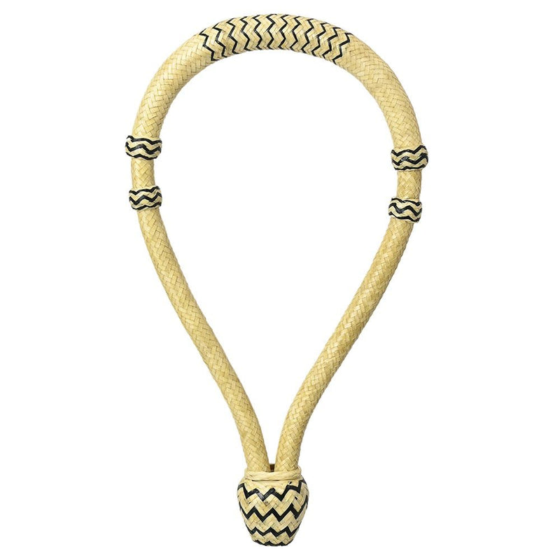 CALYX Rawhide Bosal | Hand Braided Rawhide for Horse Riding | Classic Stylish Design | Functional and Durable | Western Horse Bosal Standard Size Natural - Black
