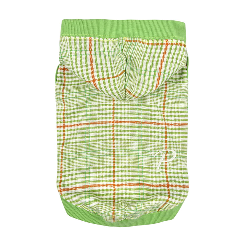 Puppia Daylan Dog Shirt Hooded Trendy Fashionable Cute Dog Apparel for Small and Medium Dogs, Green, Medium Green_Daylan - PawsPlanet Australia