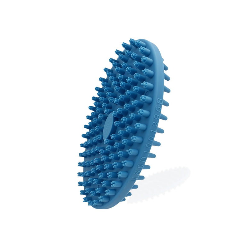 Lilpep Dog Brush - 2-in-1 Double Sided Bath & Massage Brush for Dogs, Pet Shampoo Scrubber, Gentle Hair Cleaning Tool, Soft Rubber Grooming Brush for Short/Long Haired Puppies - PawsPlanet Australia