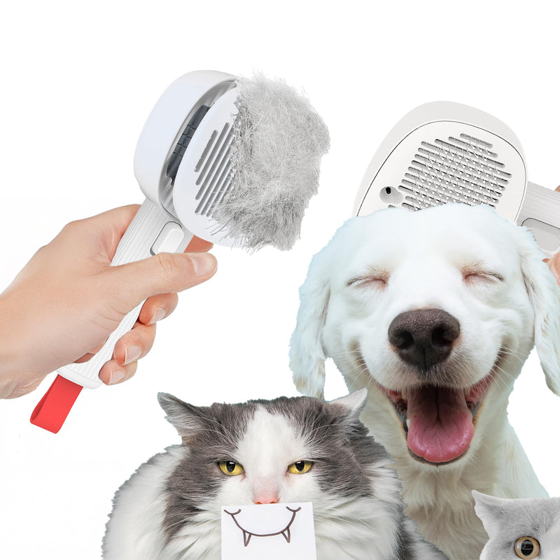 Multifunctional Pet Brush, Dog Brush for Shedding, Cat Brush for Shedding, Grooming & Hair Removal, Deshedding Dog Brush, Cat Brushes for Indoor Cats, Vibrating Massage & Negative Ionic Technology. - PawsPlanet Australia