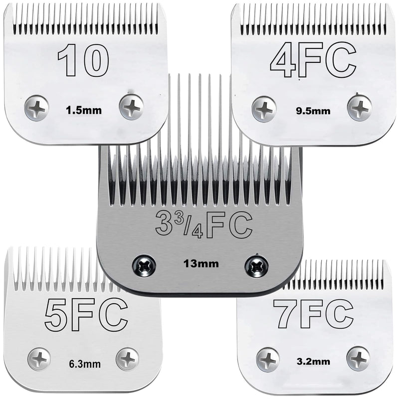3FC+4FC+5FC+7FC+10# Blade Dog Grooming Compatible with Andis/Wahl/Oster Dog Clippers 3F#4F#5F#7F#10# - PawsPlanet Australia