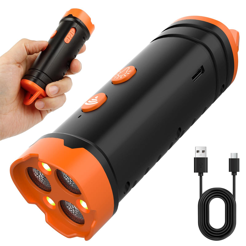 Dog Bark Deterrent Device - Portable Ultrasonic Dog Repellent with 2 Ultrasonic Frequencies, Up to 50FT Long Range & Rechargeable Bark Device - Safe for Outdoor & Indoor - PawsPlanet Australia