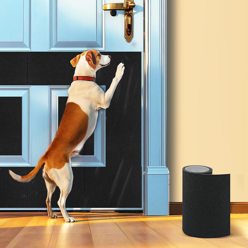 Pet Nail Self Adhesive Replacement Emery Paper, Eases Dog Nail Trimming Anxiety, Suitable for Doors (10in*13ft, Black) 10in*13ft - PawsPlanet Australia