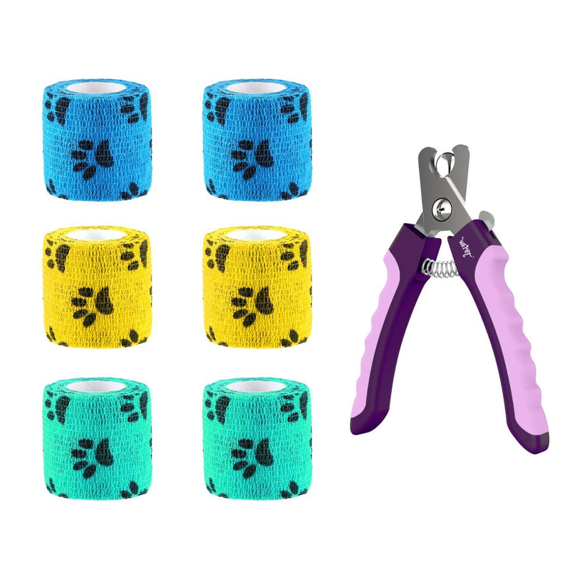Self-Adhesive Bandage with Dog Scissors Set for Pet Care - PawsPlanet Australia
