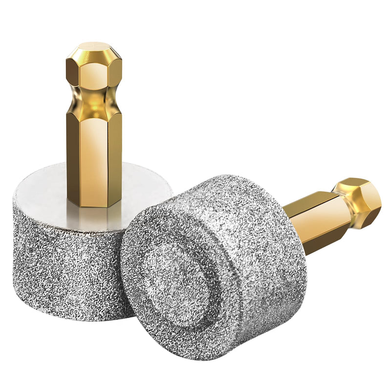 Dog Nail Grinder Replacement Head Drills Pet Nail Grinder Replacement Professional Spare Grinding Head for Dog Claw (2Pieces) Two Large Light Gray - PawsPlanet Australia
