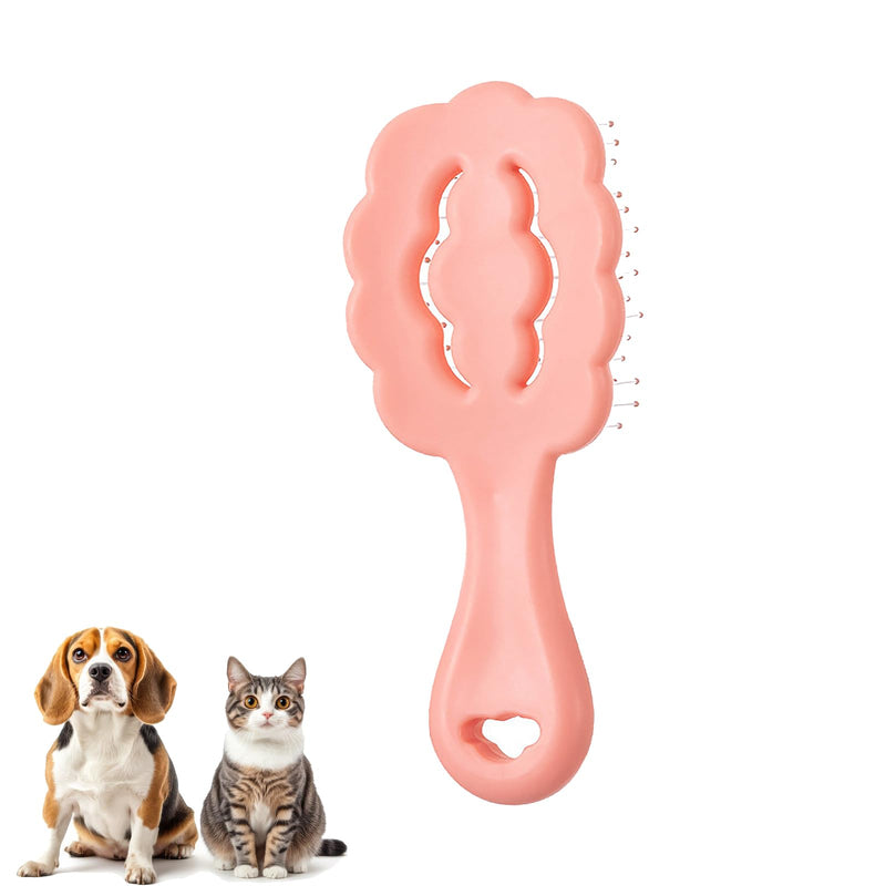 Cloud Shape Small Dog Grooming Brush - Soft Pin Brush for Gentle Detangling & Massage Puppy Hair Comb for Maltese, Shih Tzus, Yorkies, and Puppies, Pink - PawsPlanet Australia