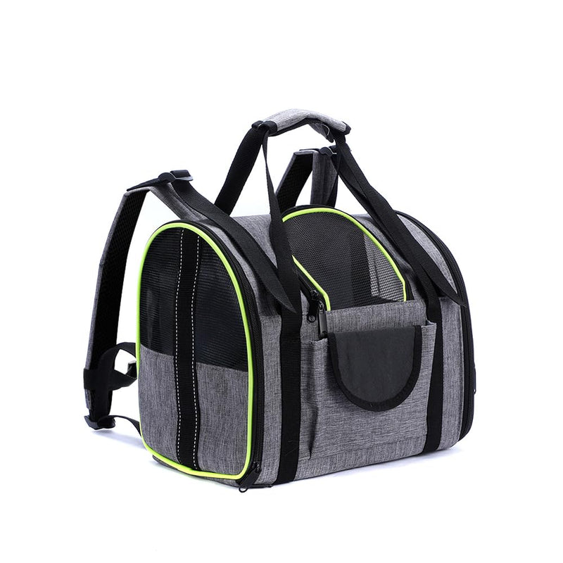 Collapsible Travel Cat Carriers Dog Carrier Pet Carrier for Small Medium Cats Dogs Puppies up to 15 Lbs,Multifunctional Pet Carrier Bag with Mesh Ventilation, Gray - PawsPlanet Australia