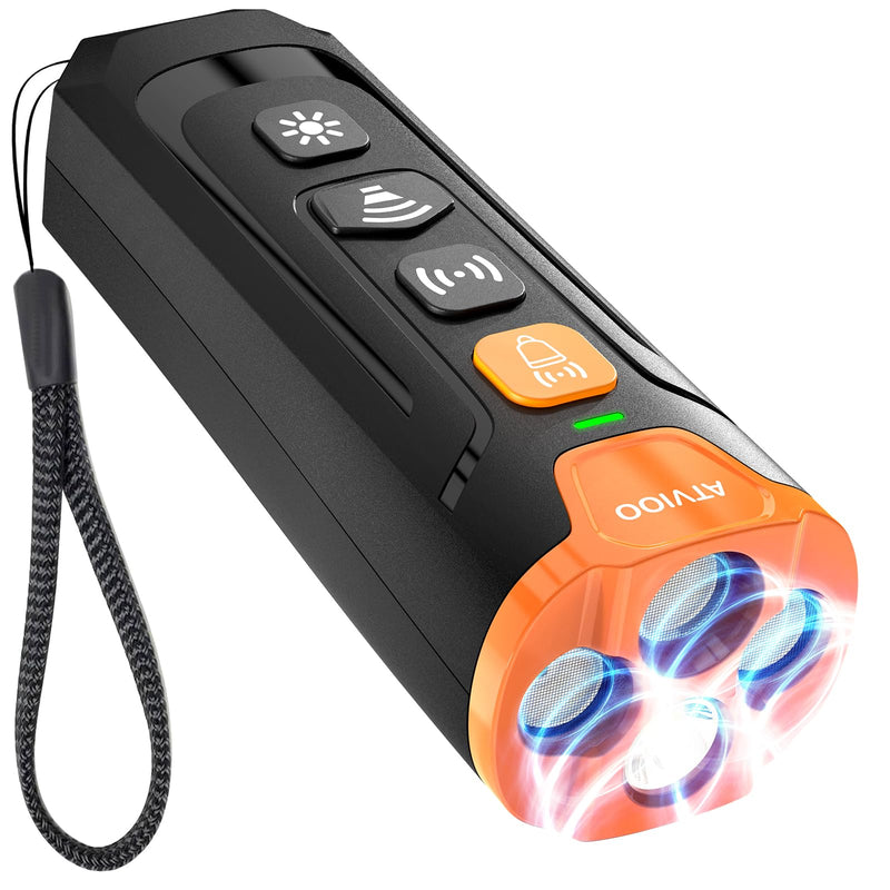 Dog Bark Deterrent Device - Ultrasonic Anti-Barking Devices with 3X Sonic Emitters, Up to 50FT Long Range & Rechargeable Bark Control - Safe for Dogs Training - Indoor & Outdoor (Black) Black - PawsPlanet Australia