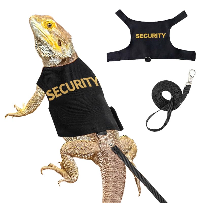 Bearded Dragon Harness and Leash-Bearded Dragon Clothes Lizard Accessories Stuff for Escape Proof Small Animal Reptile Adjustable Harness and Leash Rope for Walking Outdoor SECURITY - PawsPlanet Australia