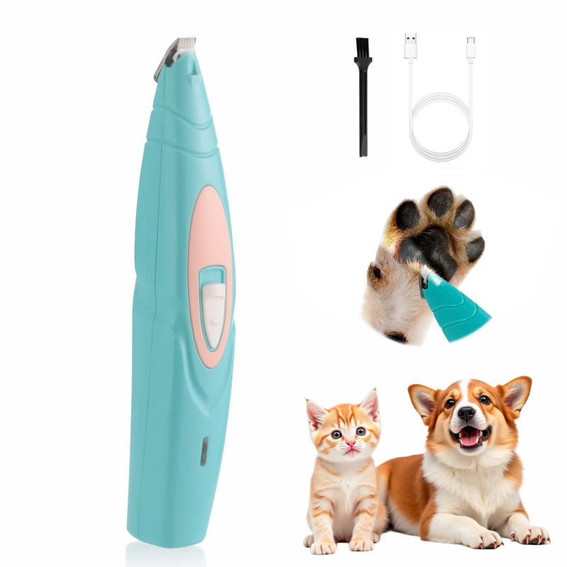 Dog Paw Trimmer with LED Light, Electric Dog Clippers for Groomming, Cordless Rechargeable Low-Noise Pet Micro Precision Trimmer, Shavers for Paws, Ears, Face, Rump - PawsPlanet Australia
