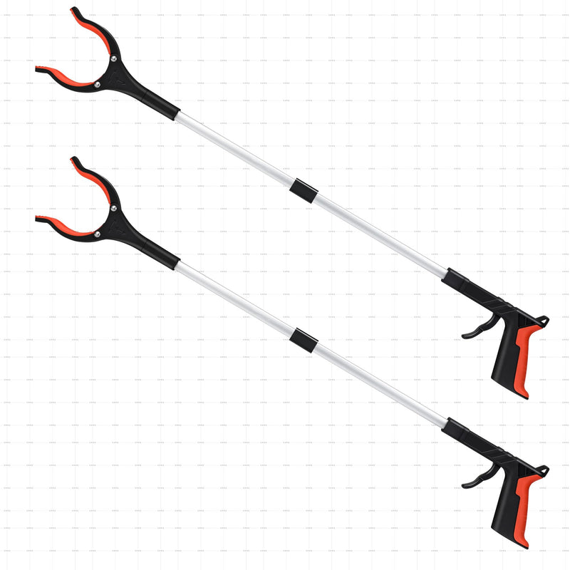 Grabber Reacher Tool, 32" Grabbers for Elderly, Lightweight Extra Long Handy Trash Claw Grabber, Mobility Aid Reaching Assist Tool for Trash Pick Up, Nabber, Litter Picker, Arm Extension (Orange3) Orange3