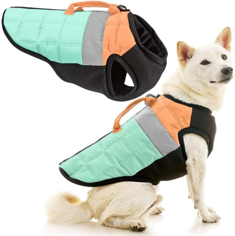 Gooby Bomber Vest Lift Dog Harness - Mint, Small Bomber Vest Mint - PawsPlanet Australia
