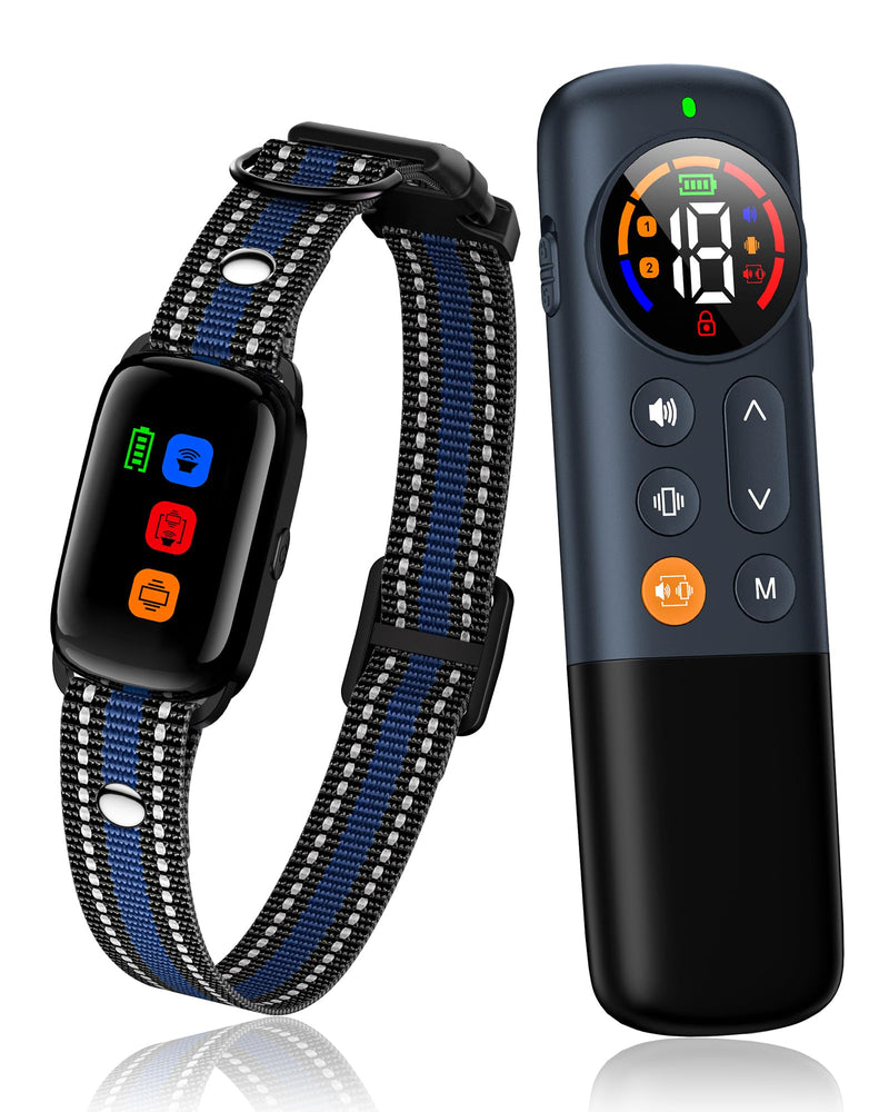 No Shock Dog Training Collar Vibrating Dog Collar with Remote 3300ft, Beep and Vibration Collar for Dogs 10-120lbs, Waterproof | Safe Lock | Painless&Humane to Stop Bad Behaviors
