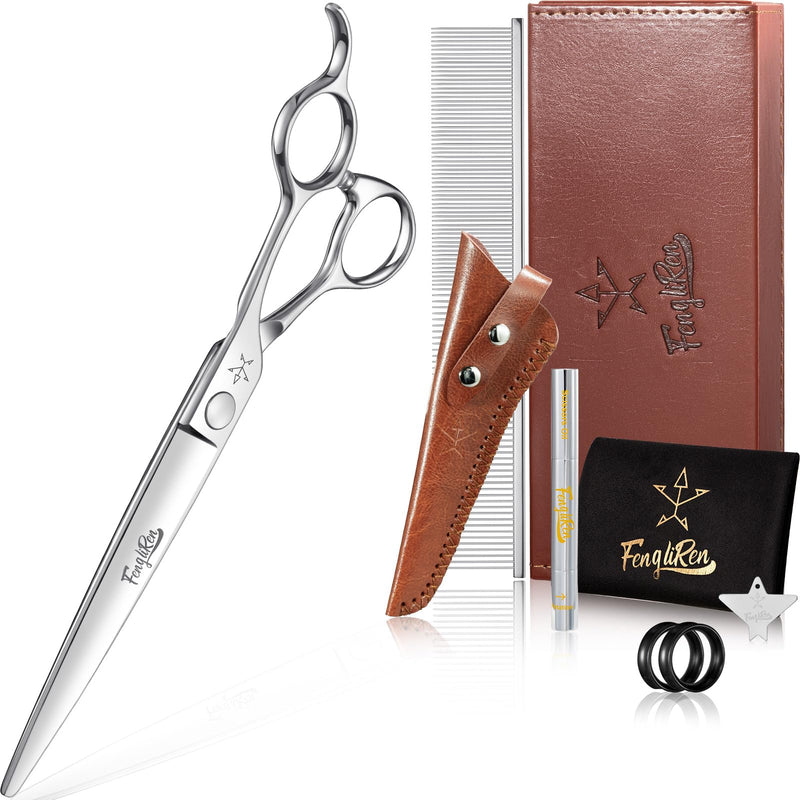 High-end Professional Dog Grooming Scissors Pet Grooming Shears 7.5 Inches Extremely Very Sharp Made Of Stainless Steel Alloy By Hand For Dog Cat Groomer 7.5inch - PawsPlanet Australia