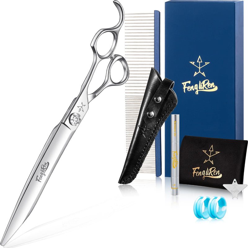High-end Professional Dog Grooming Scissors Pet Grooming Shears 8 Inches Extremely Very Sharp Made Of Stainless Steel Alloy By Hand For Dog Cat Groomer 8inch Shears - PawsPlanet Australia