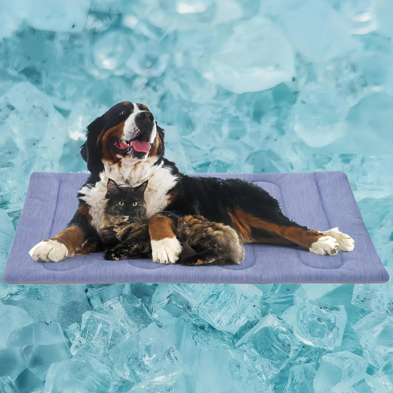 Cooling Mat for Large Dogs - Double-Sided Waterproof & Cool, Q-MAX>0.47, Portable Dog Cooling Mat for Summer. (XL (44''x32'') XL (44''x32'') - PawsPlanet Australia