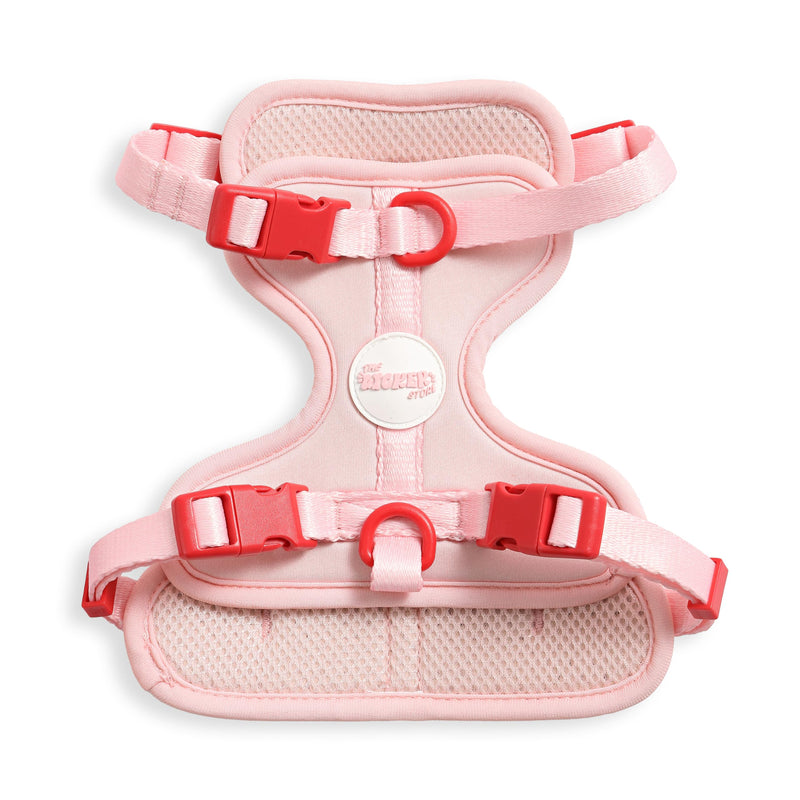 HNS1001G Arlo Small Adjustable Soft Padded No Pull Pet Harness with 3 Buckles and 3 Leash Clips, Paloma Pink Small (Chest: 14 - 22") - PawsPlanet Australia