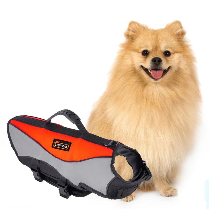 Dog Life Jacket & Swimming Safety Vest, Buoyant Float Coat with Handle & Reflective Strips for Small Dogs, Water Rescue Vest for Boating, Pool, Beach(Size S) Dog Life Jacket - PawsPlanet Australia