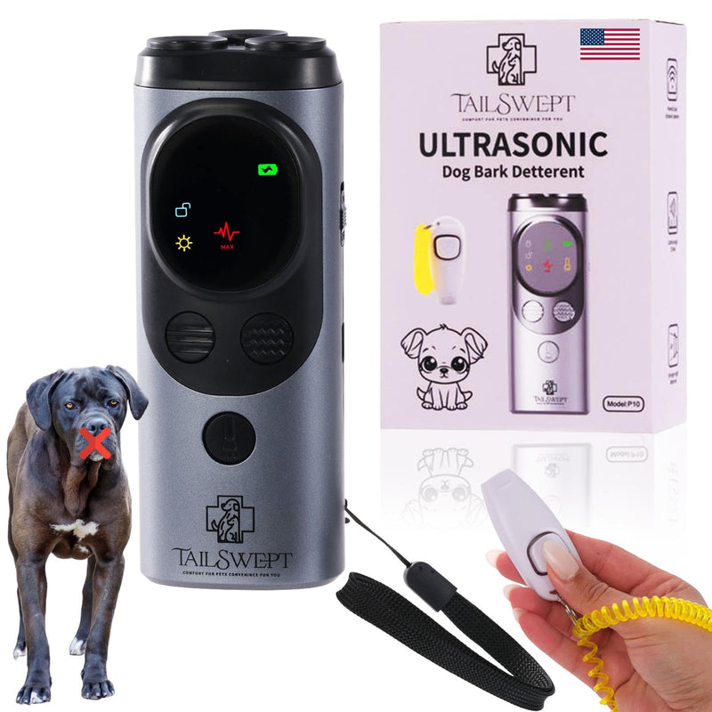 Dog Bark Deterrent Devices – 3-in-1 Ultrasonic Anti Barking Device for Dogs with Clicker & Whistle | Dual Frequency True Ultrasonic Dog Bark Deterrent (50FT) | Rechargeable, Humane Training - PawsPlanet Australia