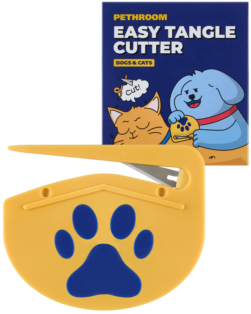 PETHROOM] Matt Splitter for Dogs & Cats | Professional Dematting Tool with Steel Blade | Easily Removes Knots, Mats & Tangles | Safe & Gentle Pet Grooming Comb for Long & Medium Coats - PawsPlanet Australia