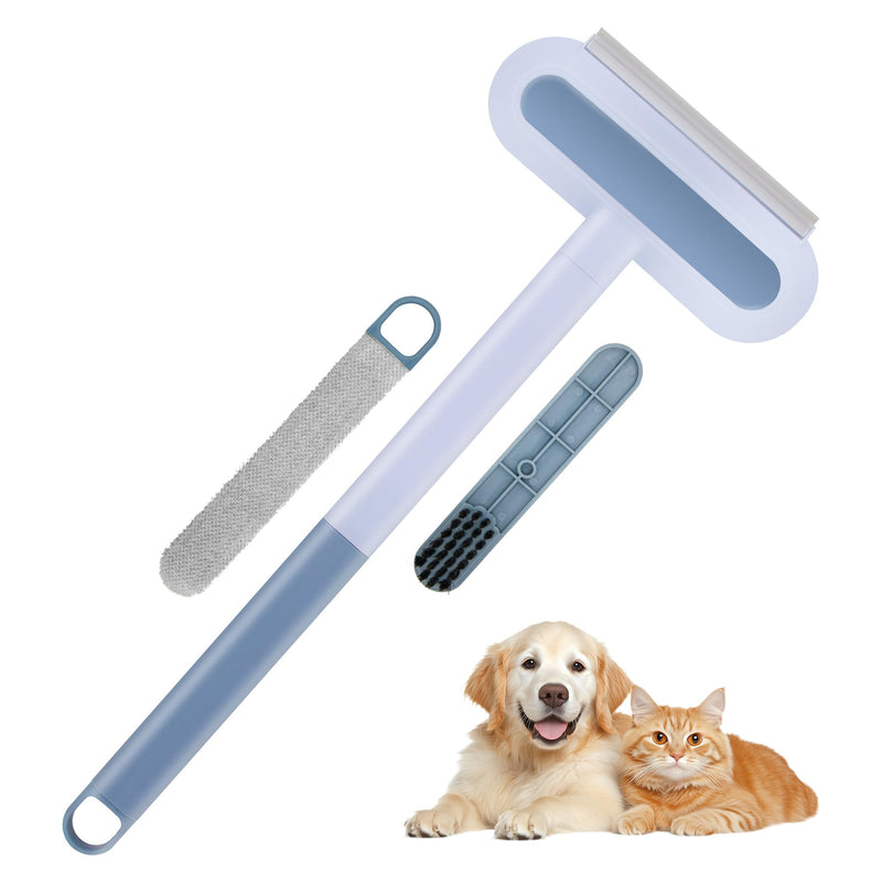 Pet Hair Removal Tool, 4 in 1 Cat and Dog Hair Remover, Gentle on Furniture, Reusable, Washable Cat Hair Remover Brush for Car, Couch, Carpet, Clothes, Window and Laundry - PawsPlanet Australia