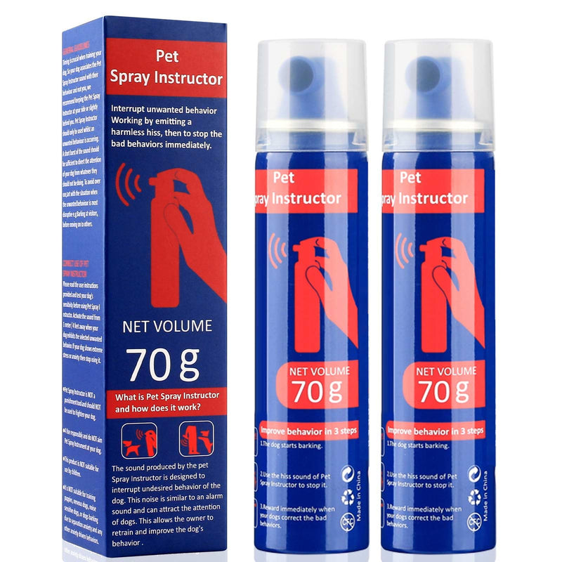 Dog Corrector Spray 70ml 2 Pack Pet Trainer Spray, Corrector Spray for Dog to Stops Barking, Jumping Up, Food Stealing, Dog Fights, Avoidance, Unwanted Dog Behaviour Blue-2 - PawsPlanet Australia