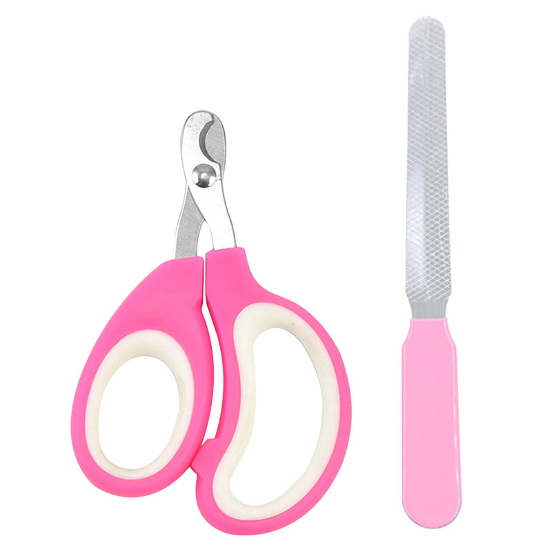 Zoocozy Pet Nail Trimmer, Cat Nail Trimmer cat Nail File Dog Nail kit Nail Trimmer is Suitable for Cats, Dogs, Guinea Pigs and Other Small Animals（Pink Colour） pink colour - PawsPlanet Australia