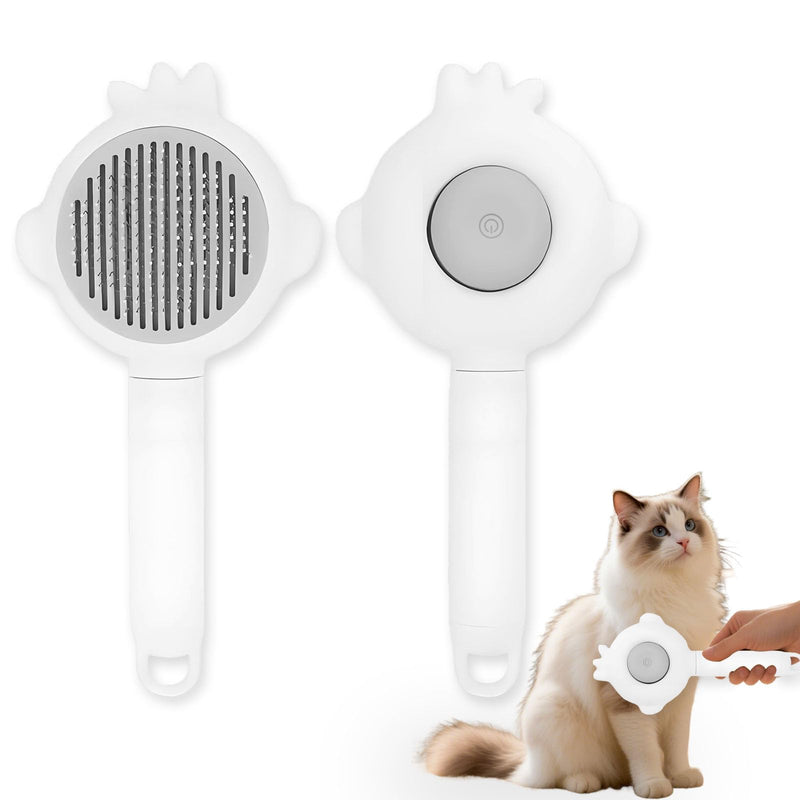 Zoocozy Cat Brush for Shedding, Dog Deshedding Brush, Pet Hair Removal Tool for Puppy Pitten(White) white - PawsPlanet Australia