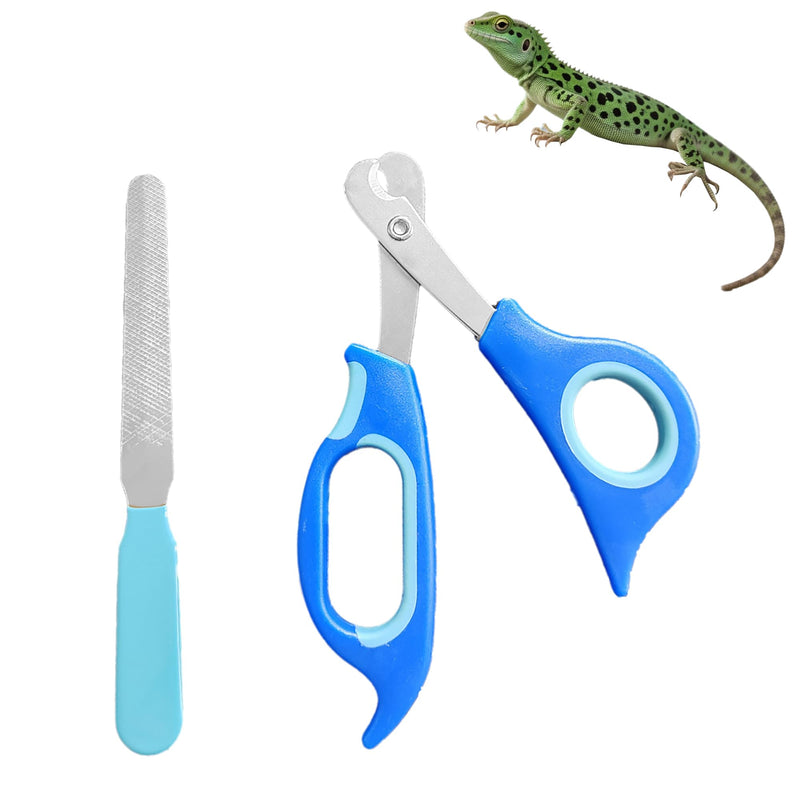 Bearded Dragon Nail Clippers with Nail File，Stainless Steel Bearded Dragon Toe Nail Clippers Professional Grooming Pet Tool for Small Breed Animals - PawsPlanet Australia