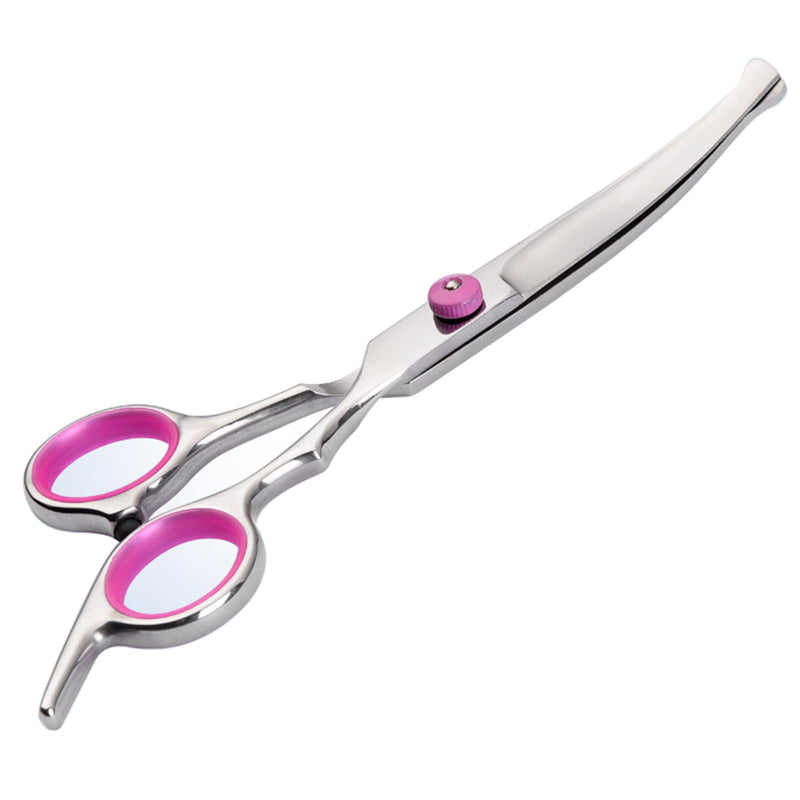 Dog Grooming Scissors,with Safety Round Tips Stainless Steel Pet Grooming Scissors for Dogs, Cats and Other Animals Round headed curved scissors - PawsPlanet Australia
