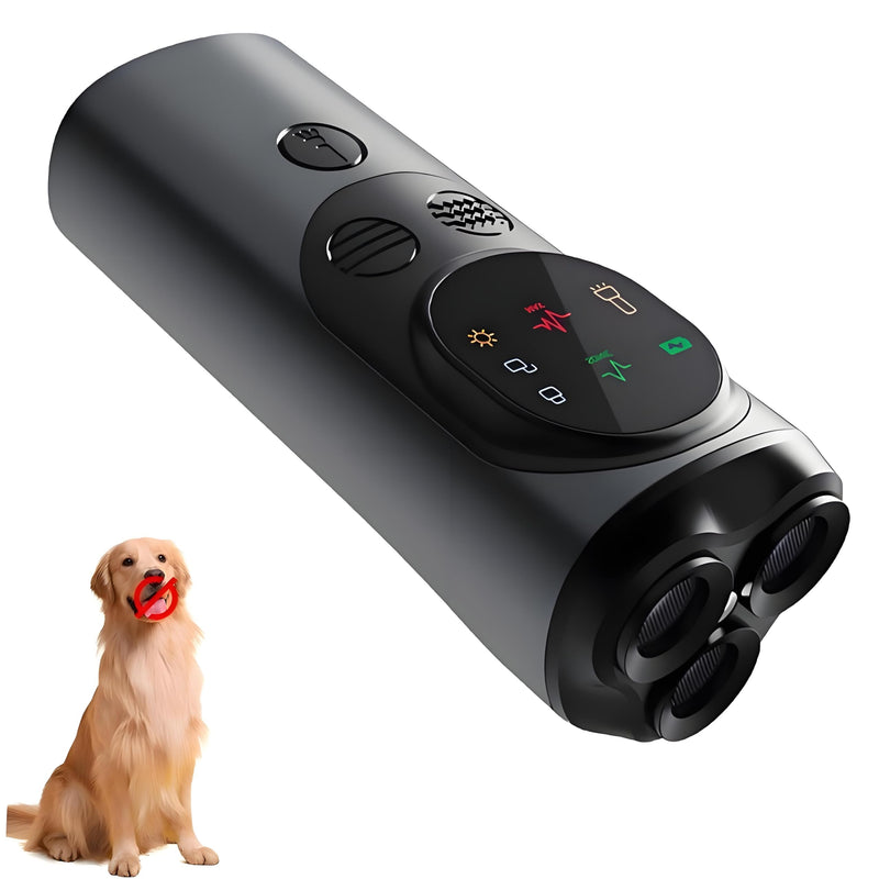 New Bark no More Ultrasonic Pet Training Device,Rechargeable Anti Barking Device for Dogs,Dog Barking Silencer,Without Hurting Your Pet (Dark Grey) - PawsPlanet Australia