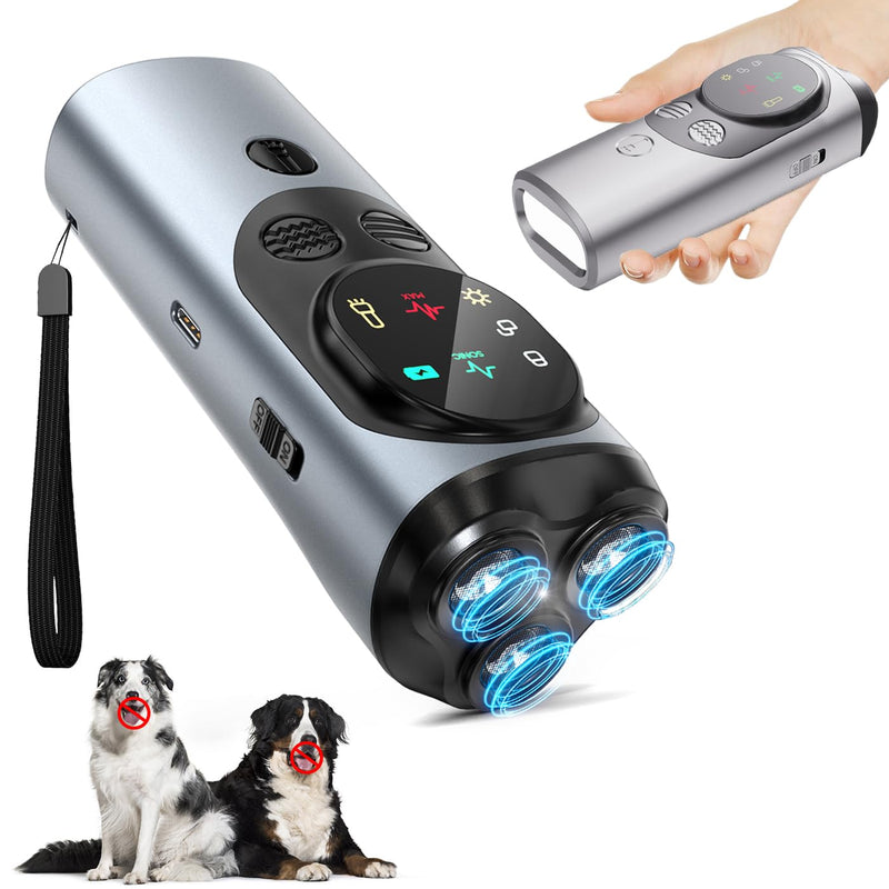 Dog Bark Deterrent Device, Anti Barking Device for Dogs, Ultrasonic Dog Bark Deterrent to Stop Barking 50 ft, Barks No More Dog Training Device, Barking Silencer for Dog Training - PawsPlanet Australia