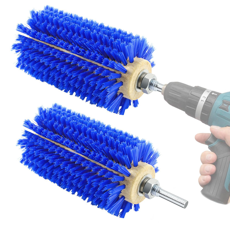 2 Pcs Mini Roto Brush for Livestock, Drill Brush Attachment for Stimulating Livestock Hair, Scratching Shedding Tool for Cattle Horse Sheep Goat Grooming - PawsPlanet Australia